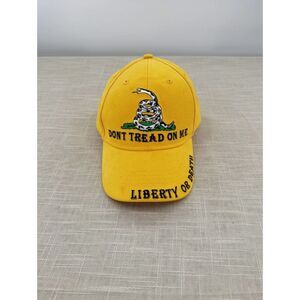 Don’t Tread on Me Hat Yellow Cotton One Size